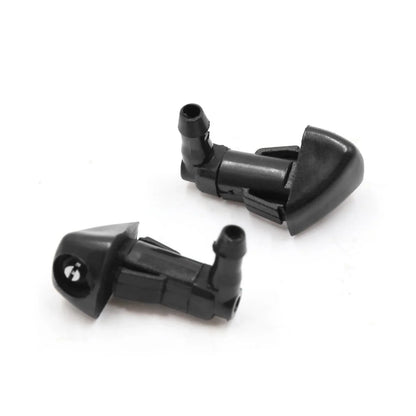 2 x Black Plastic Windshield Washer Wiper Nozzles for Honda
