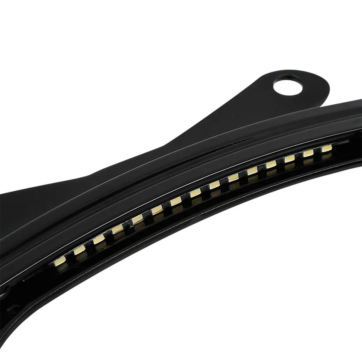 Curved License Plate Frame Mount LED Light for Harley Road Street Glide (2006-2023)