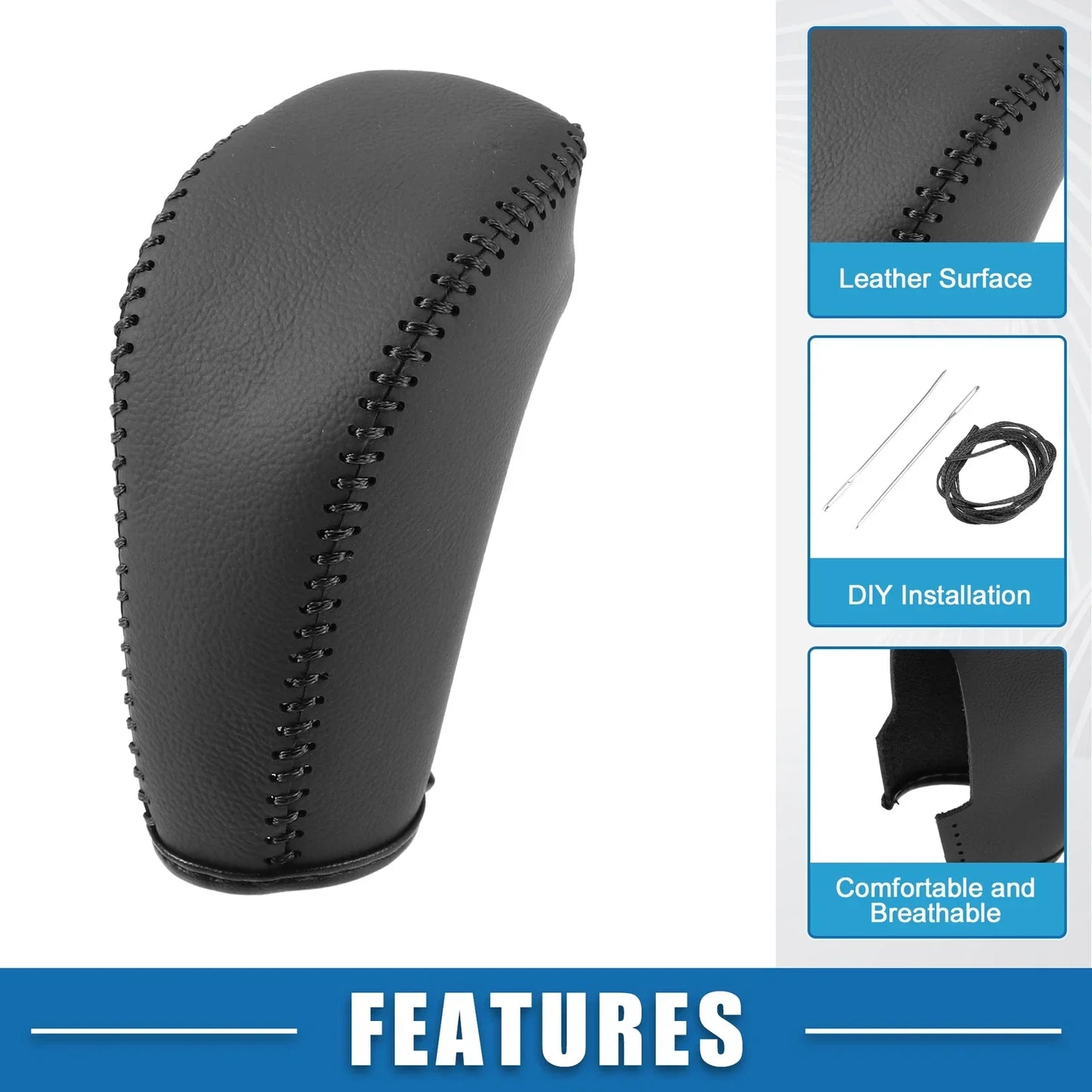 Auto Gear Shifting Knob Cover for Hyundai IX25 (2016-2017) Black Trim