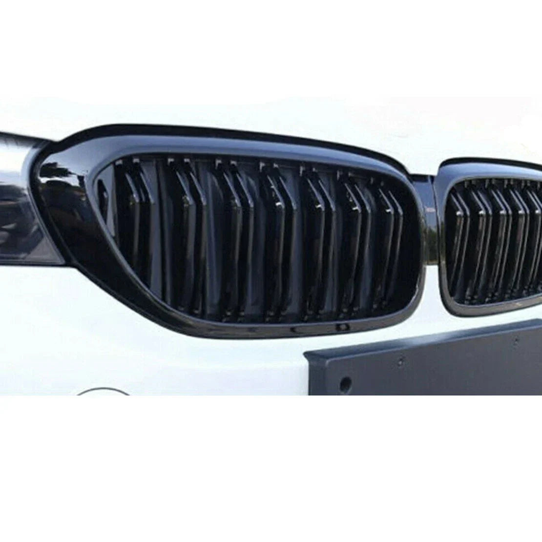 2 x Double Bridge Radiator Grille for BMW 5 Series G30 G31 (2017-2019)