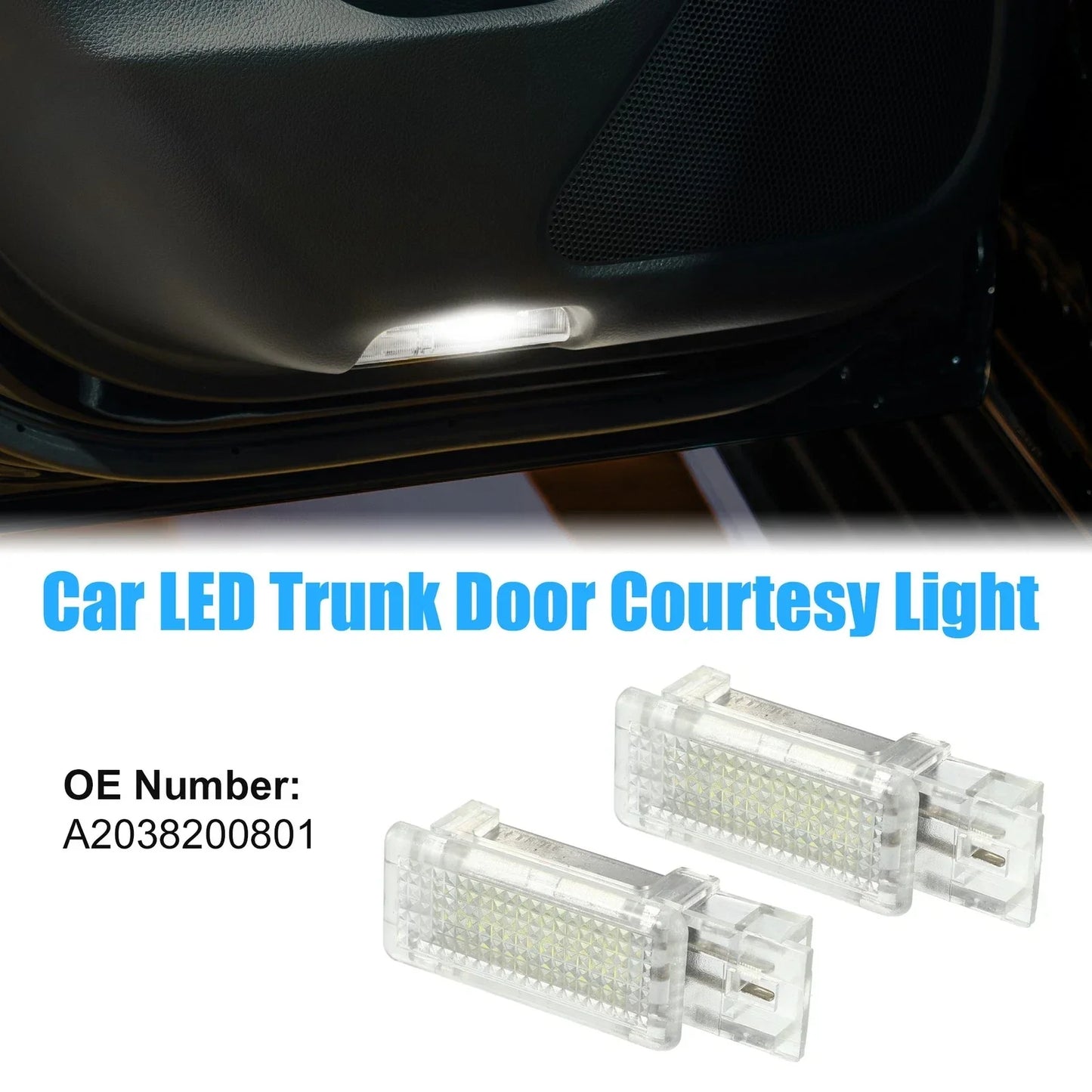 2 x Side Door Under Seat Courtesy Lights for Mercedes-Benz CLA (2014-2023)