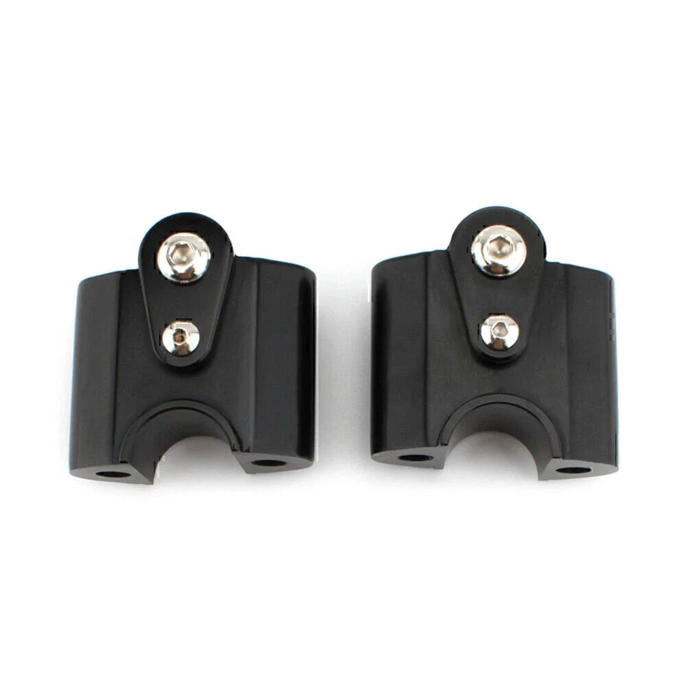 Black Handlebar Risers Lift Clamp Adapters for BMW R 18 Classic (2022-2023)