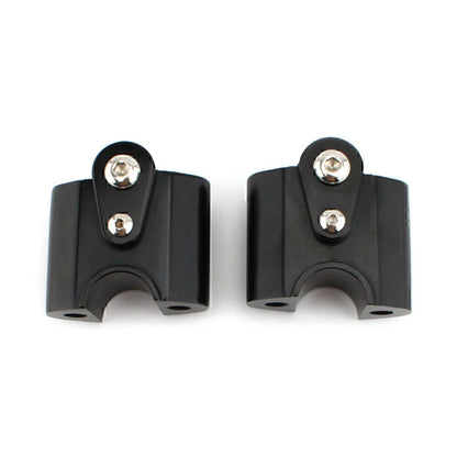 Black Handlebar Risers Lift Clamp Adapters for BMW R 18 Classic (2022-2023)