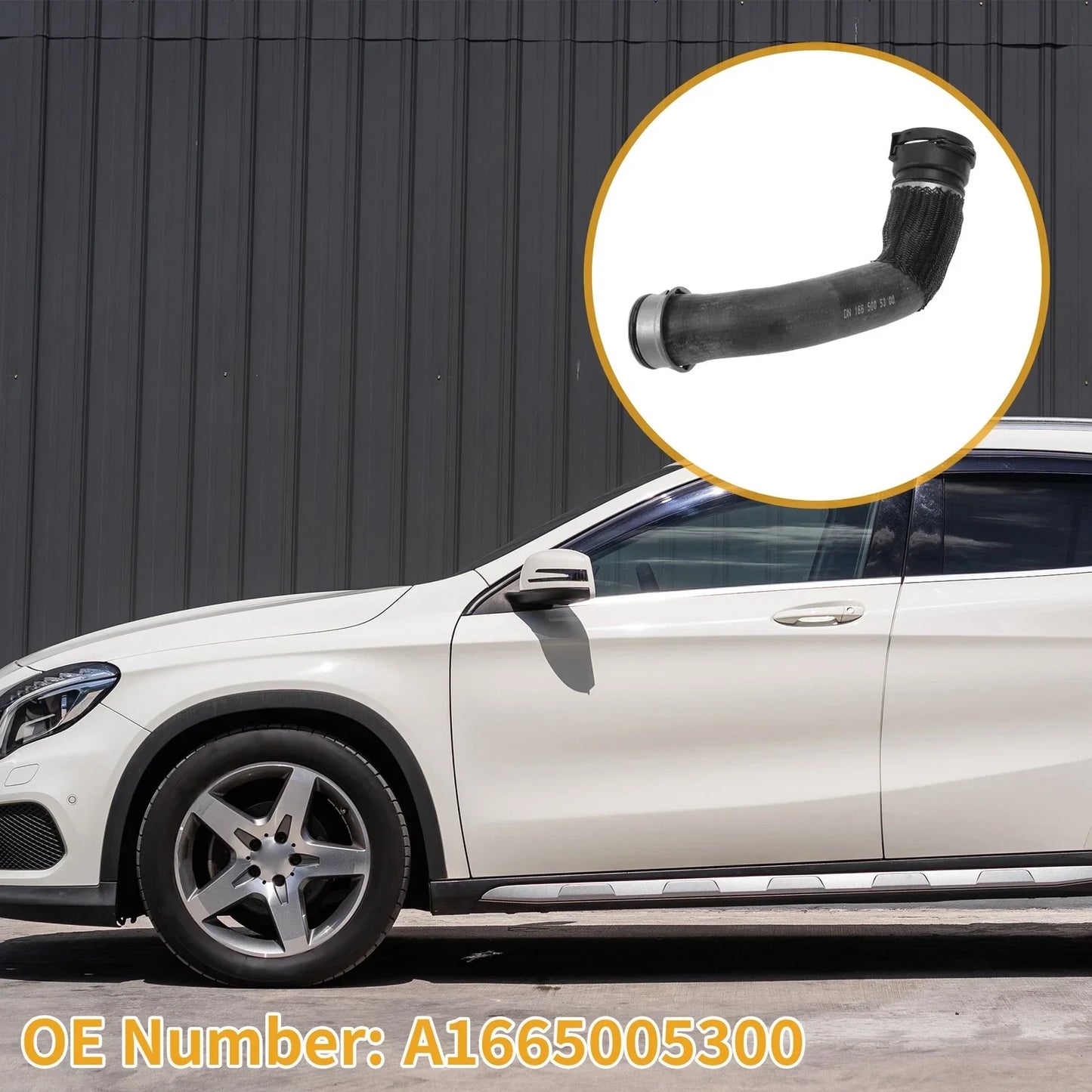 Radiator Coolant Hose for Mercedes-Benz GL550 (2013-2016) Black