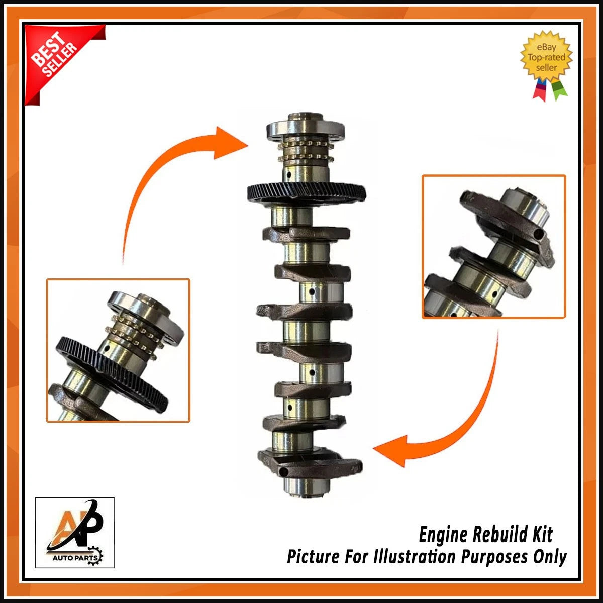 Crankshaft with Gear Rebuild Kit for BMW MINI N47 2.0 Diesel (2007–2015)