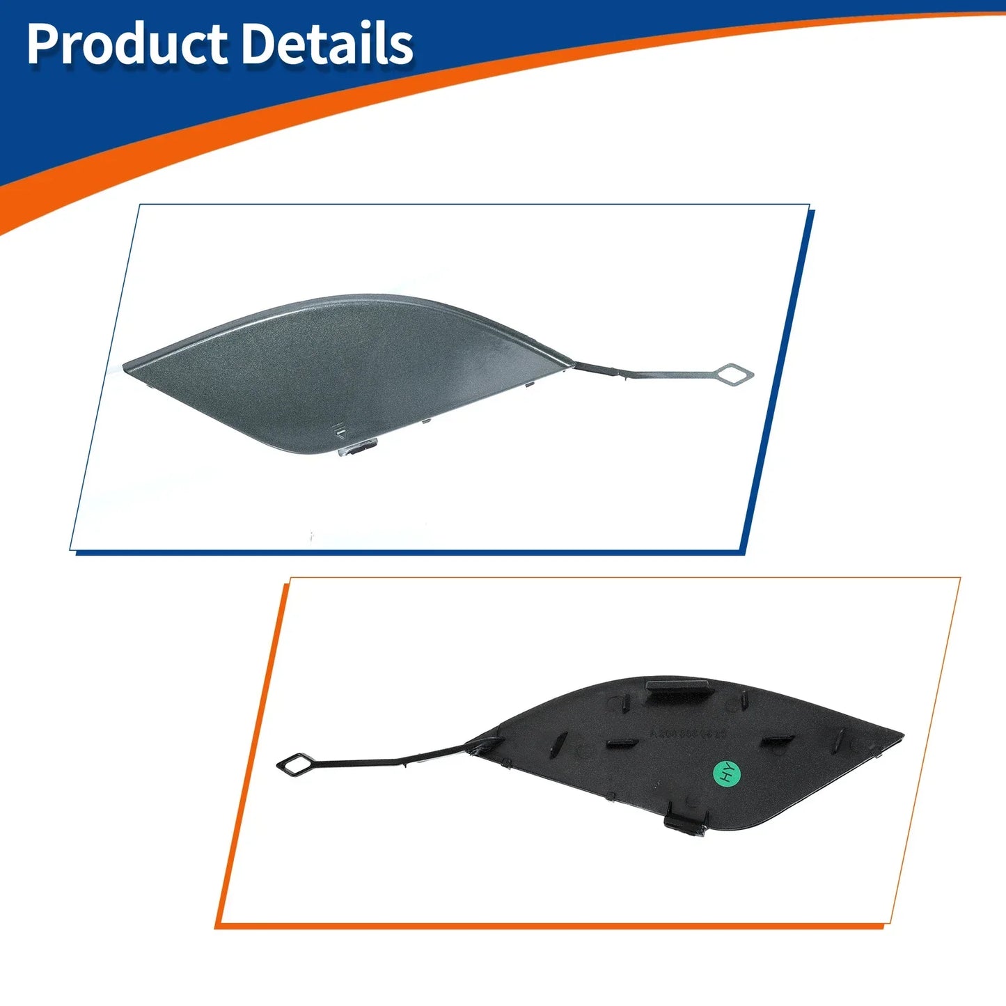 Rear Tow Hook Cover for Mercedes-Benz C-Class W204 (2007-2014) Grey