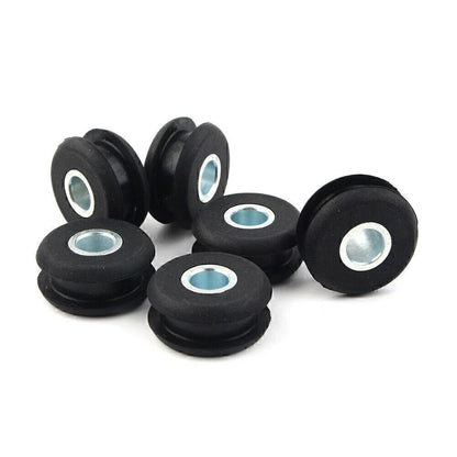 6 x Black Gas Tank Mounts for Harley Softail FXWG