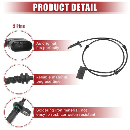 Front Right ABS Wheel Speed Sensor for Mercedes-Benz C350e C300 (2016-2019)