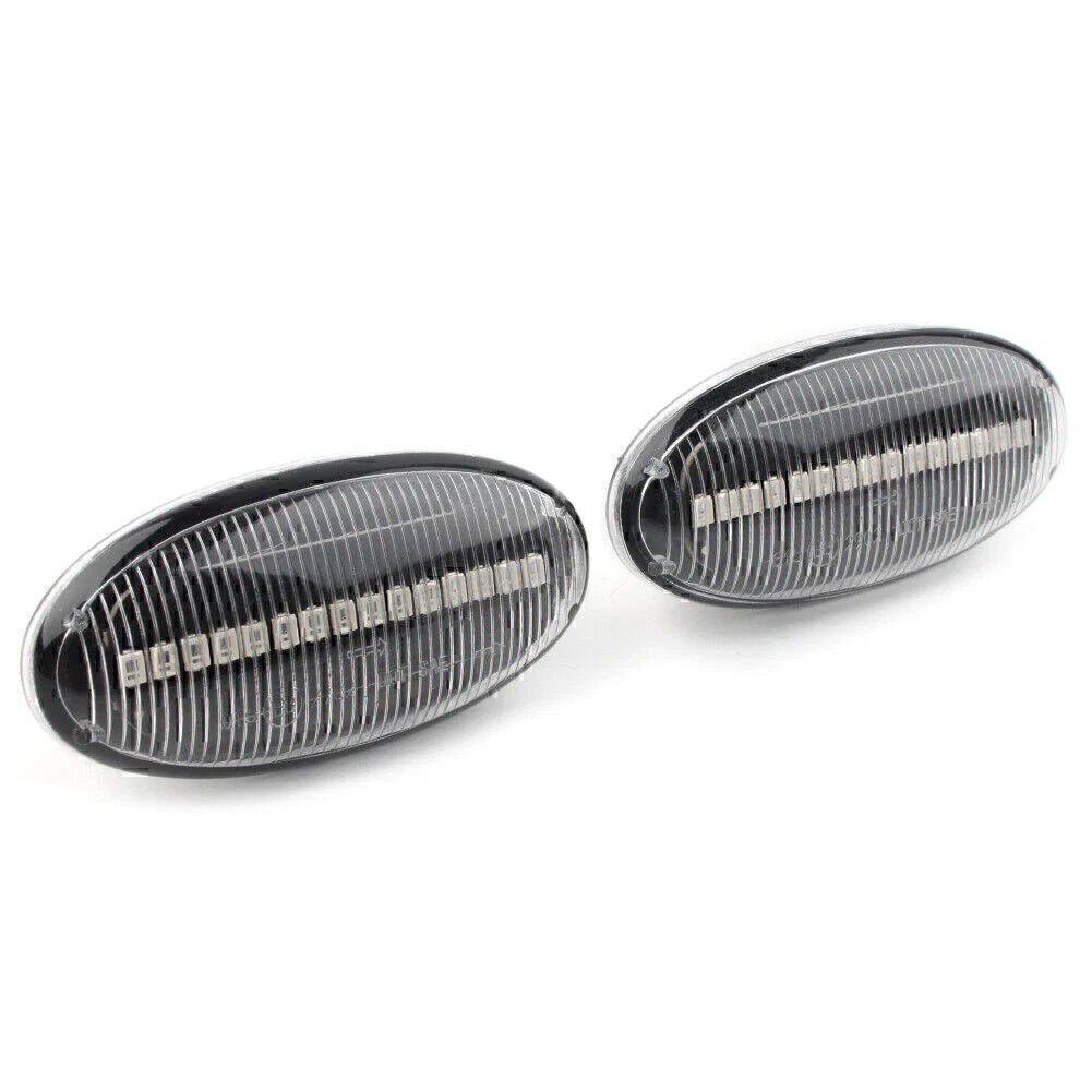 LED Dynamic Side Marker Sequential Blinker Amber Lights for Mazda 2 3 5 MPV