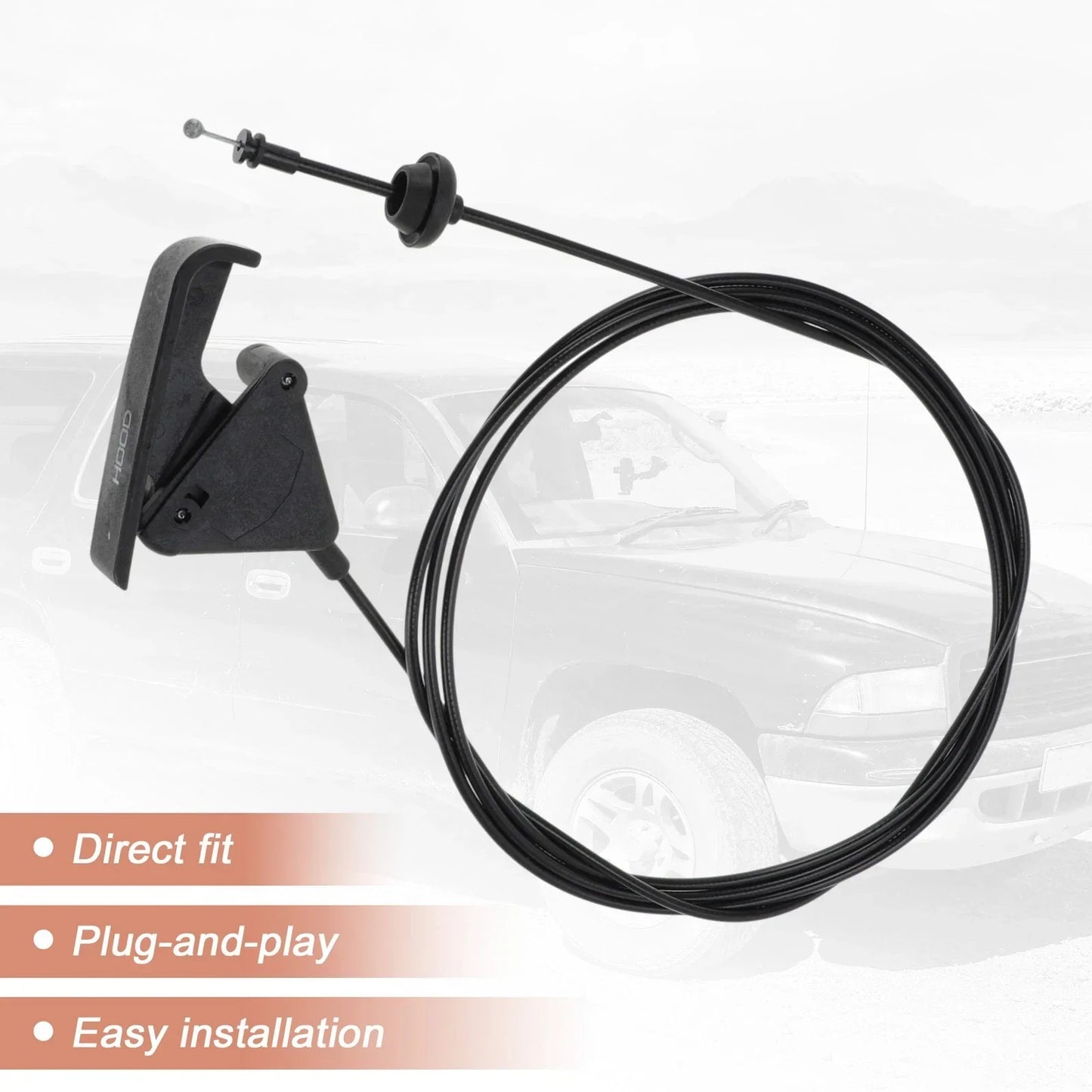 Front Hood Latch Release Cable for Dodge Dakota Durango (1997-2004)