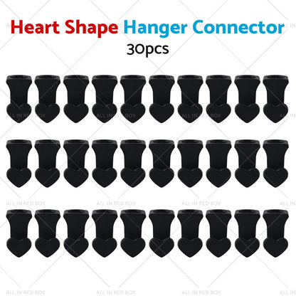 30PCS Closet Organizer Clothes Hanger Connector Hook Space Saving