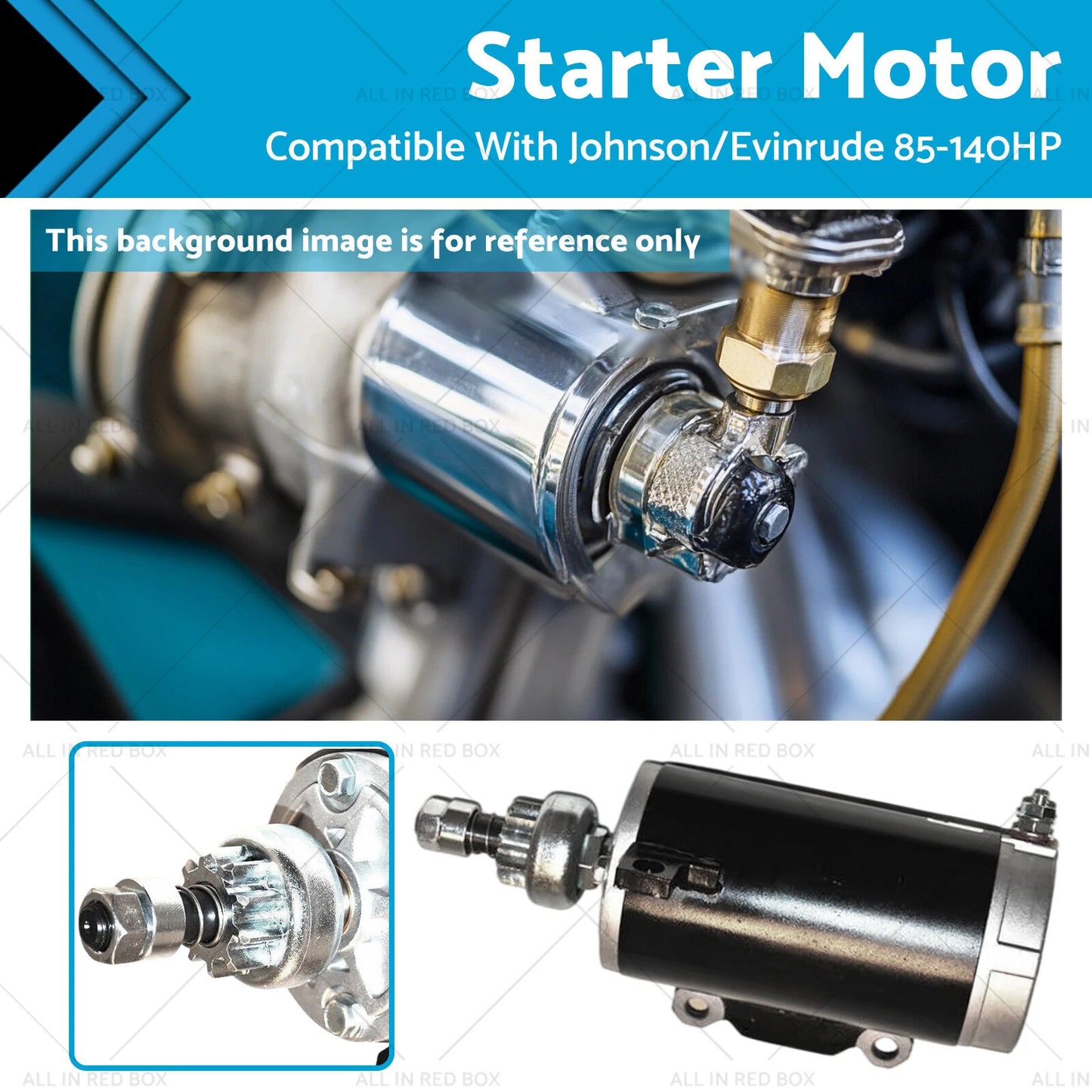 Starter Replacement for Johnson 99CI 100WT 115TSX (1985-1998)