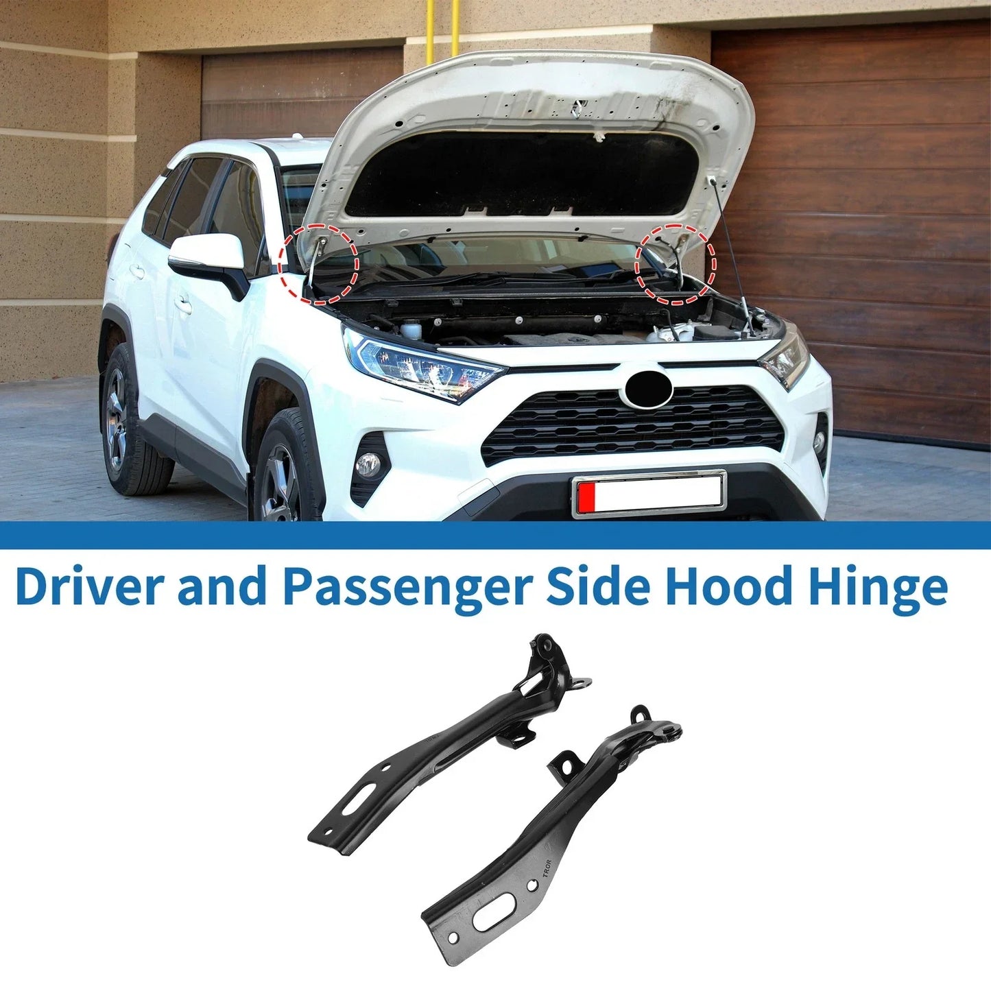 Hood Hinges for Honda Civic 2012-2015 Front Bonnet Bracket 1 Pair