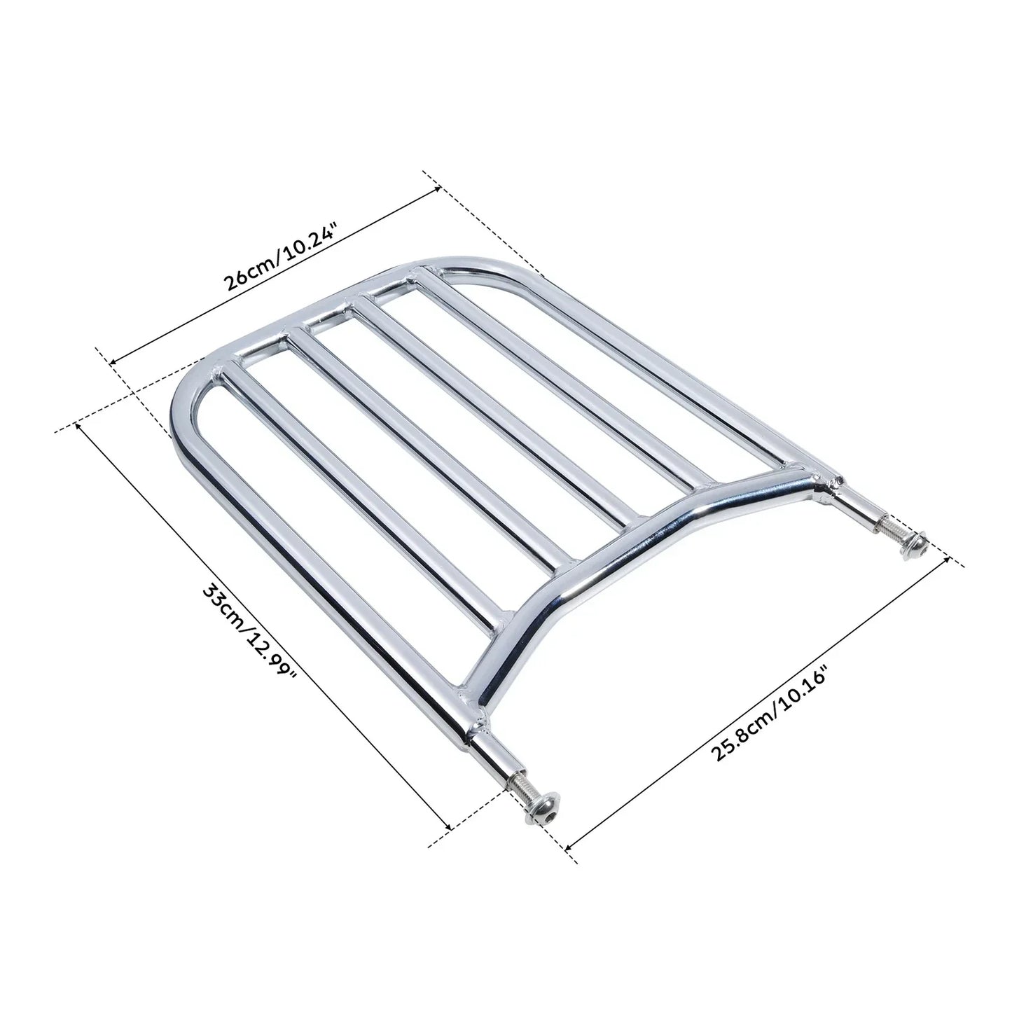 Chrome Backrest Sissy Bar Luggage Rack for Indian Chief Classic Chieftain (14-23)