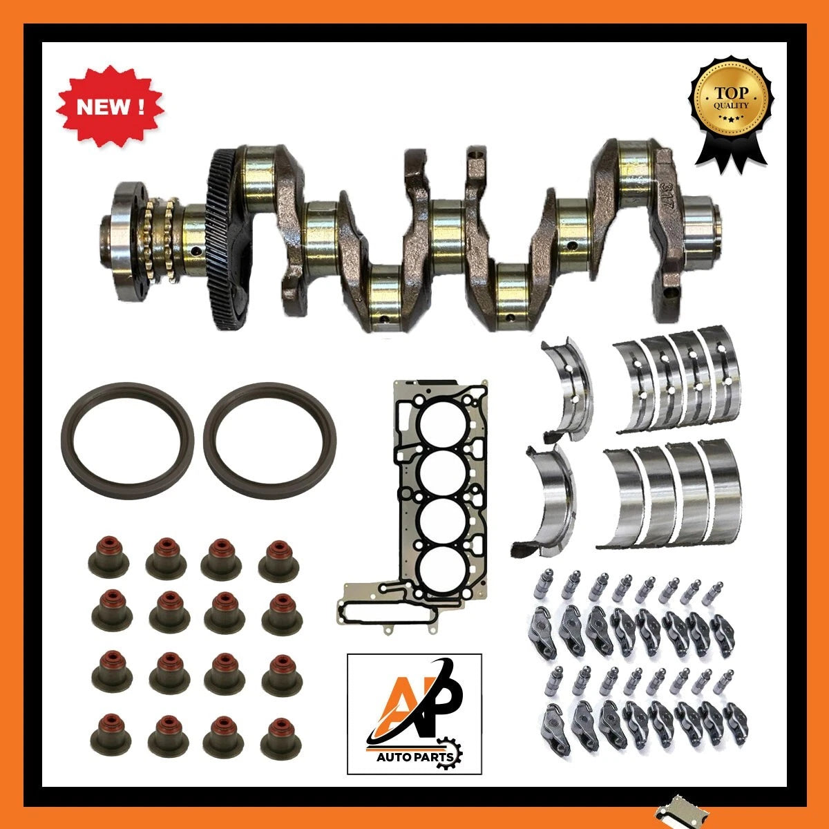 Crankshaft Rebuild Kit with Gear for BMW 2.0 N47D20 (2009–2017)