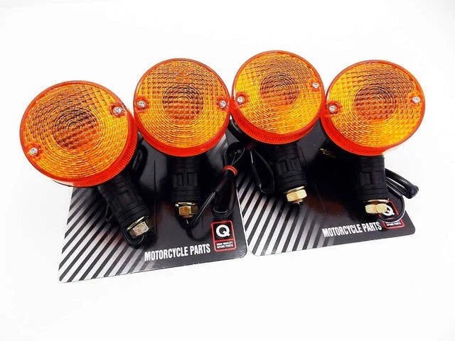 4 x Turn Signal Indicator Blinker Assembly for Suzuki DR500 (1982-1984)