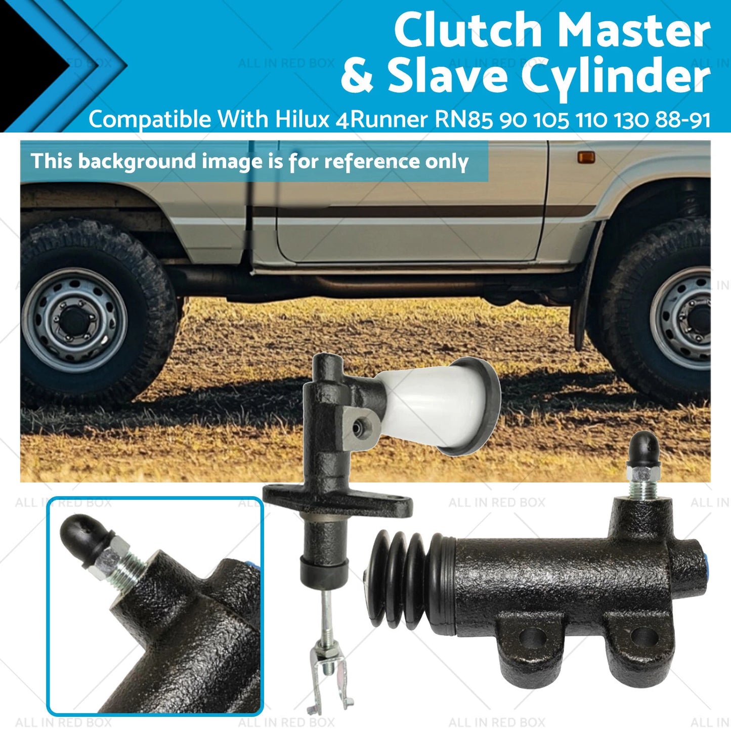Clutch Master & Slave Cylinder for Toyota Hilux RN105 RN110 RN85 RN90 4Runner RN130 (1995-2005)