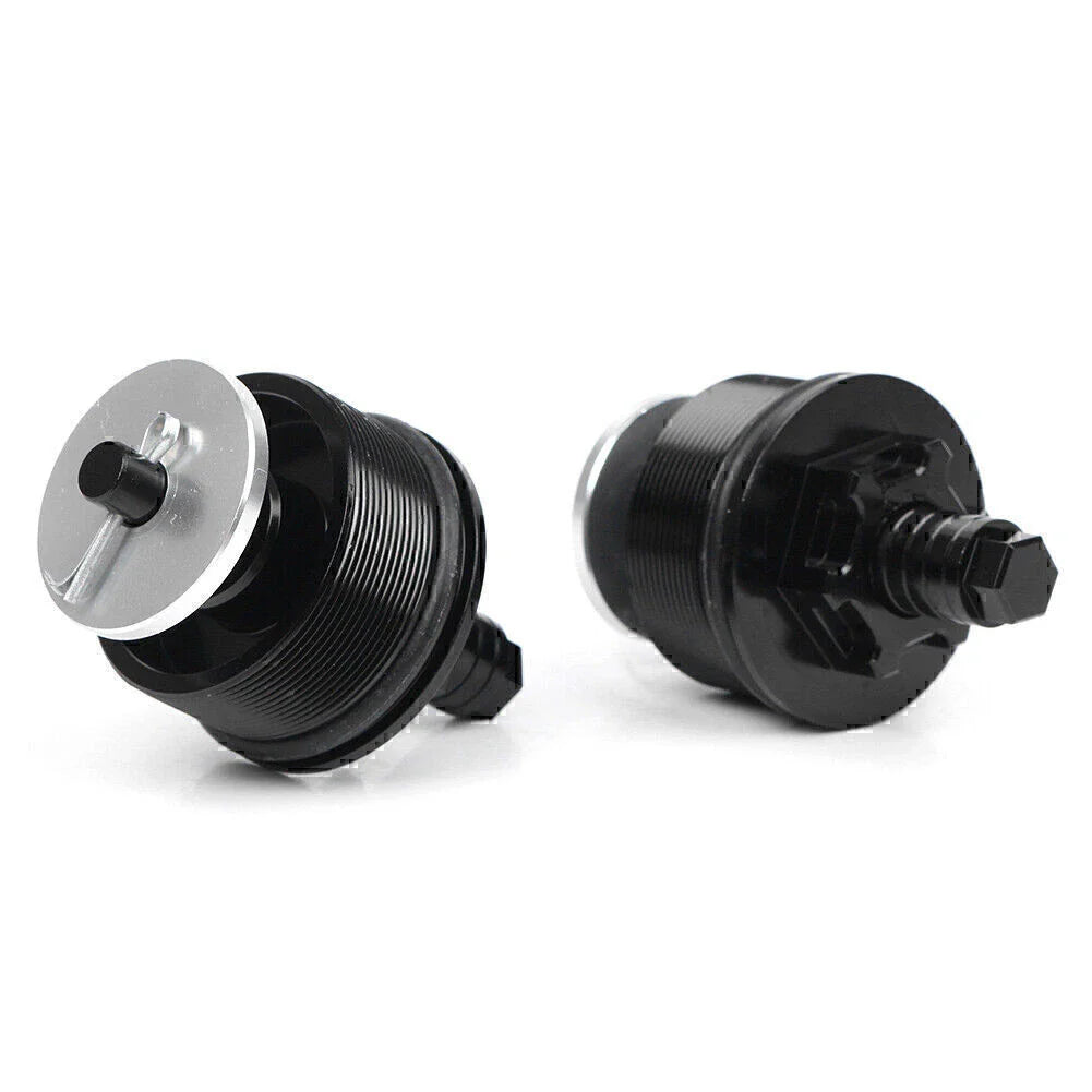 CNC Aluminum Motorcycle Preload Adjusters Fork Bolts  Black for Honda CB400