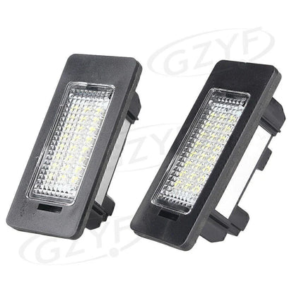 LED License Plate Lights Clear Lens for BMW E82 E90 F10 F25 (2007-2017)