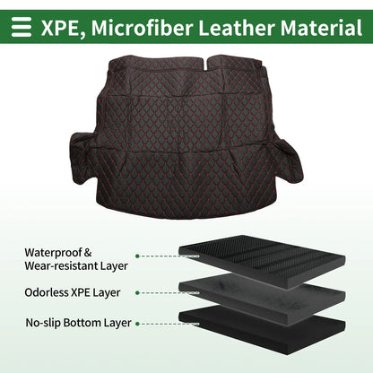 Heightened Edge Cargo Liner Trunk Mat for Honda CRV Hybrid (2017-2021) Black