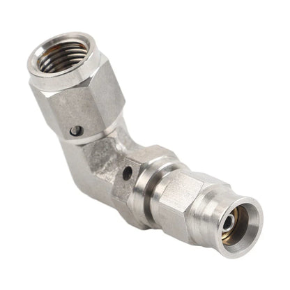 Stainless Steel AN-3 3/8" x 24 UNF 90�� Brake Swivel Hose Ends Fitting