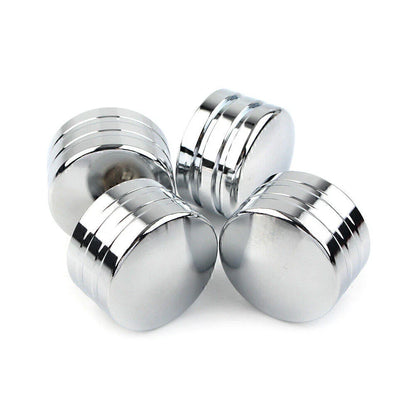 4 x Chrome Spark Plug Head Bolt Cap Covers for Harley Twin Cam (1999-2017)