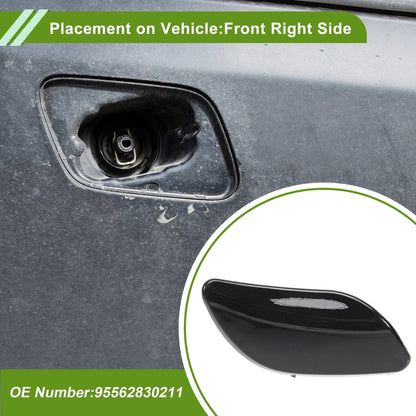 Washer Nozzle Cover for Porsche Cayenne 2008-2010 (2 x Black Caps)