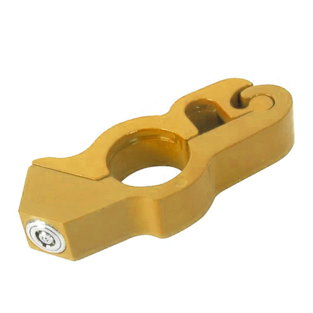Gold Motor Handlebar Lock Anti-Theft Grip for Bike Scooter ATV