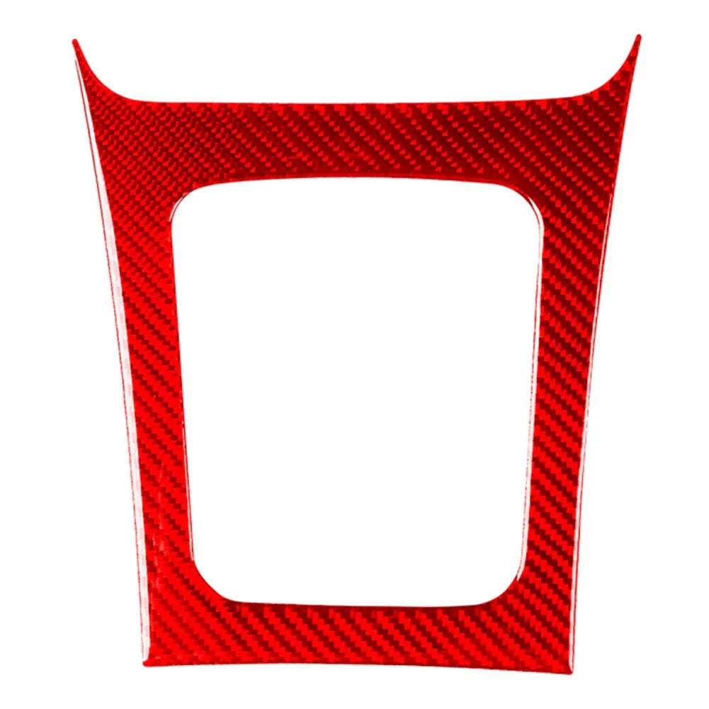 Carbon Fiber Red Gear Shift Panel Cover for Subaru Forester (2008-2013)