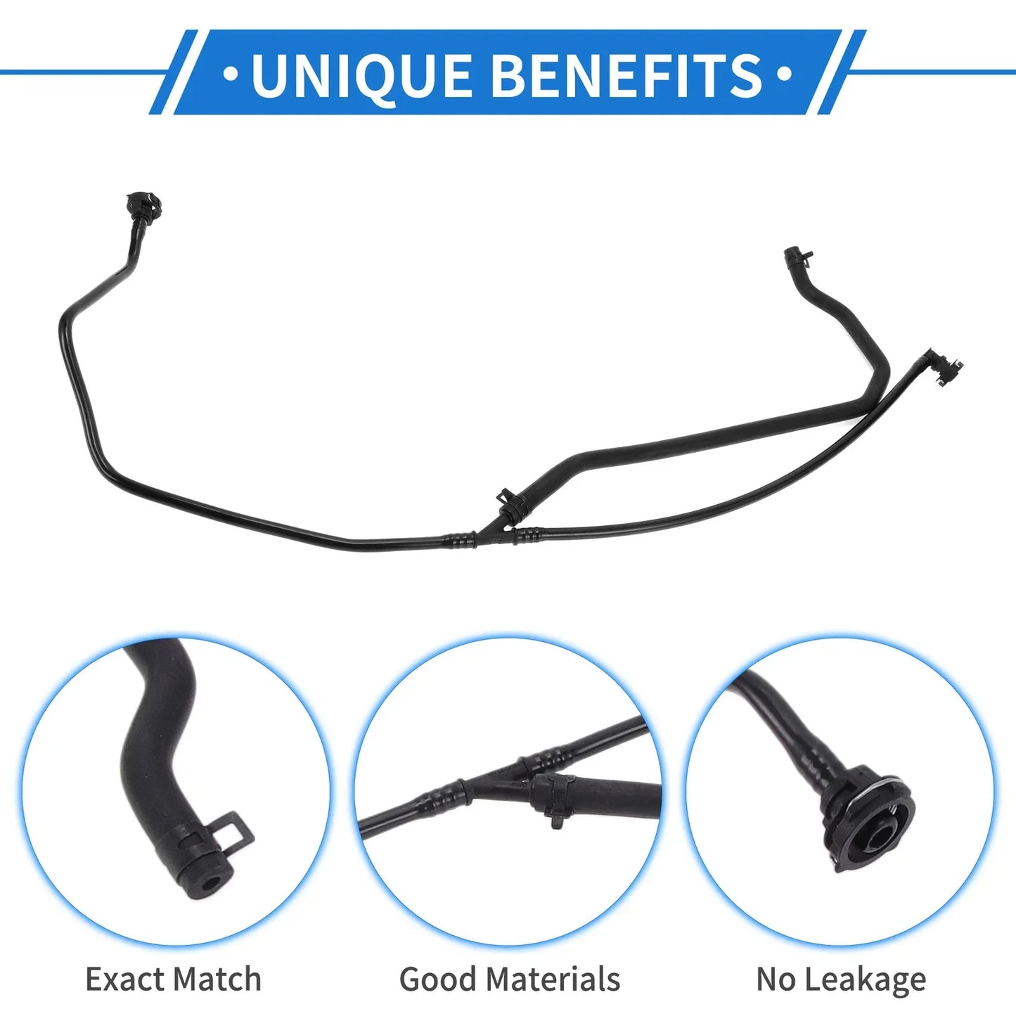 Engine Coolant Hose for Mercedes-Benz Metris 2.0L (2016-2023) Black