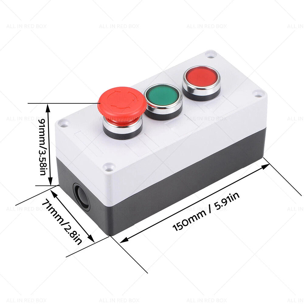 Momentary Red Green Switches & Emergency Stop Push Button Switch Box