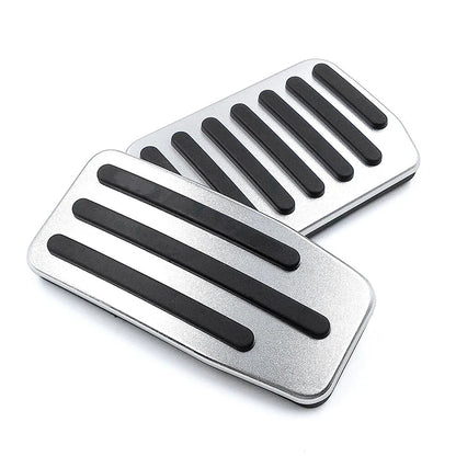 Silver Steel Brake Gas Pedals Protection Cover for Tesla Model 3 (2017-2023)