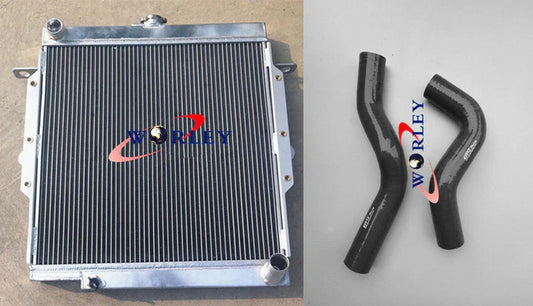 Alloy Radiator + Silicone Hose for Toyota Land Cruiser 75 Series HZJ75 (1990-1999)