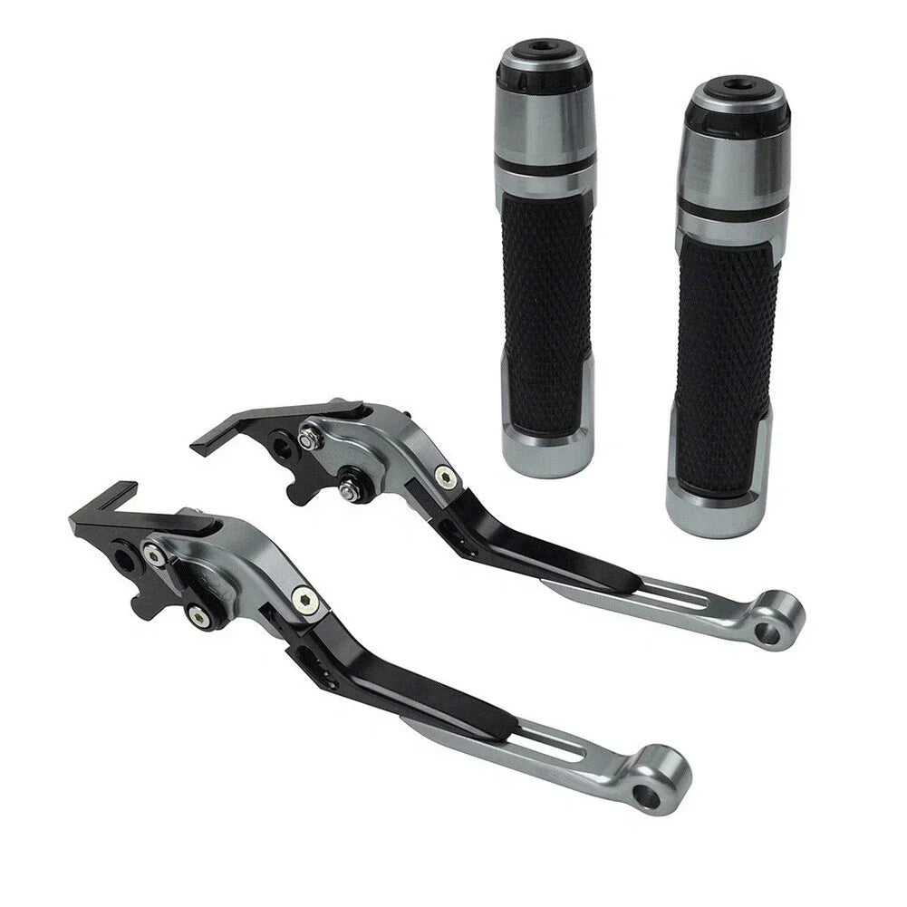 Folding Extendable Brake Clutch Lever Grip Set for Kawasaki Ninja ZX-6