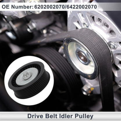 Drive Belt Idler Pulley for Mercedes-Benz M-Class (2005-2011) 1 x Black
