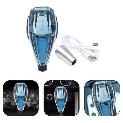Crystal Handle Activated LED Gear Shift Knob Shifter for MAZDA TOYOTA