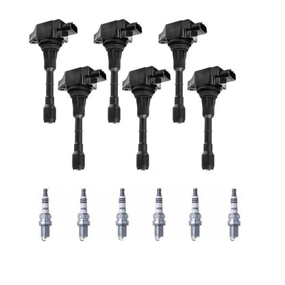 6 x Ignition Coils & 6 x Spark Plugs for Nissan Altima 3.5L VQ35DE (2013-2017)