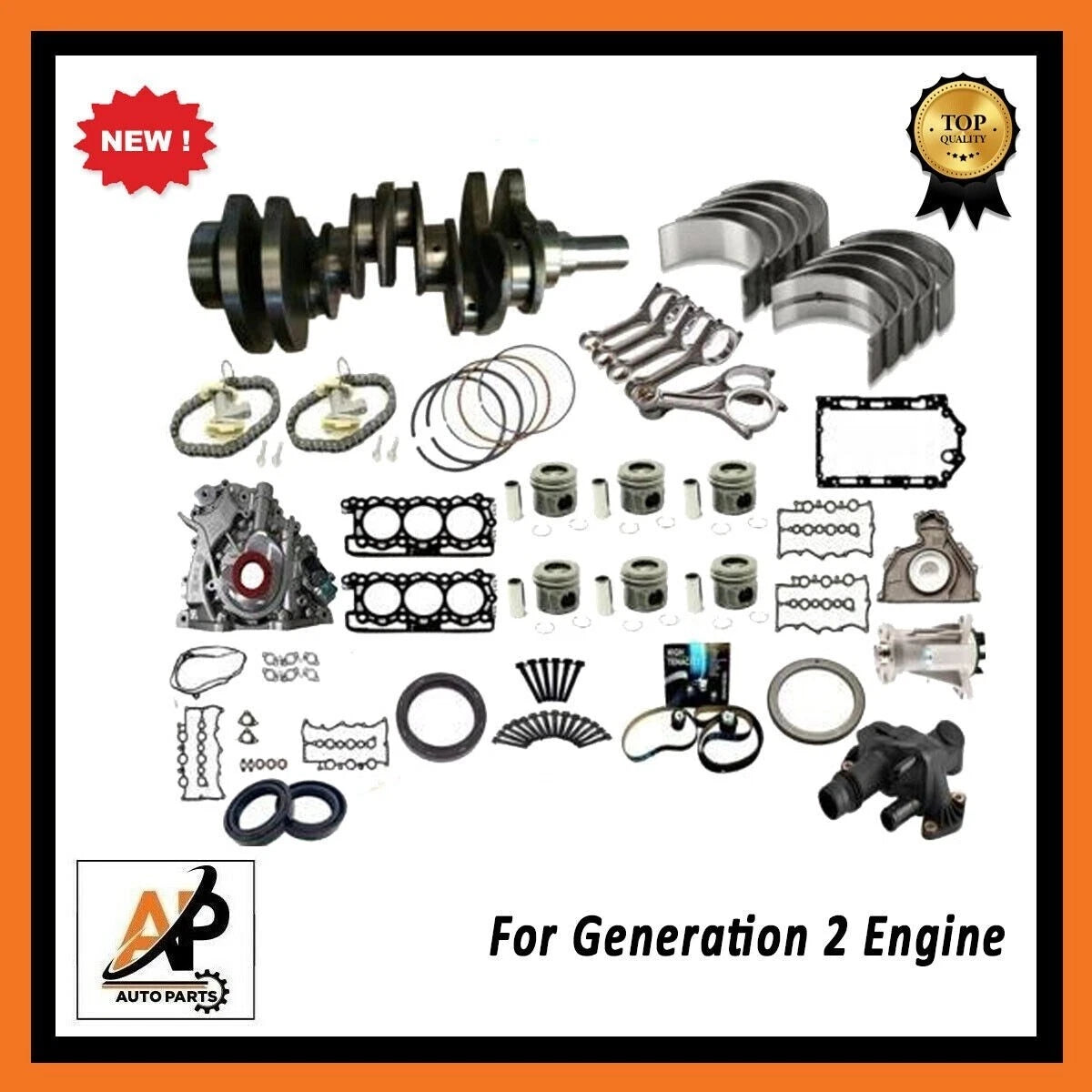 Crankshaft Rebuild Kit Nitrated for Land Rover Range Rover 3.0 306DT (2002–2009)