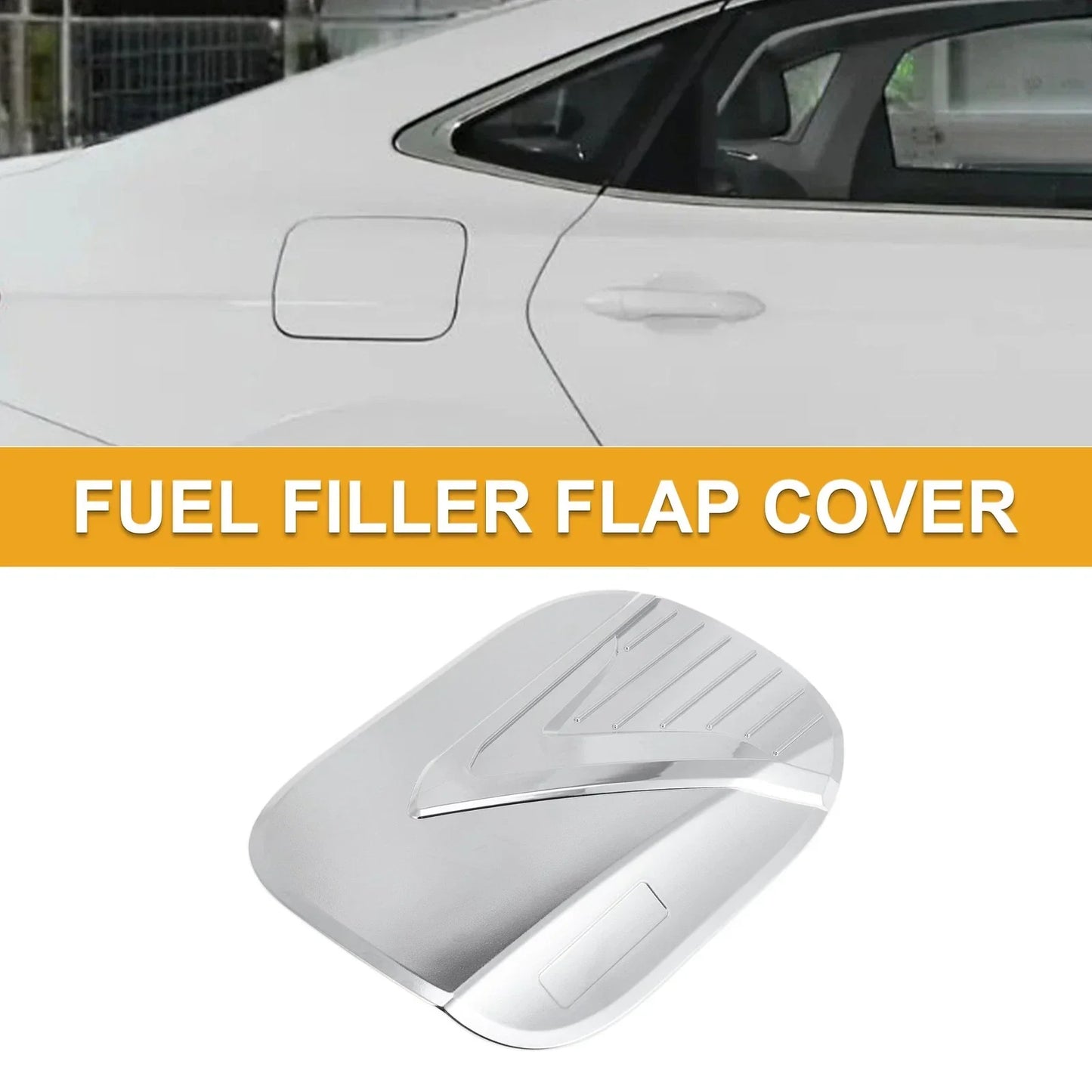 Fuel Tank Door Cap for Hyundai Palisade 2019-2025 Gas Tank Flap Chrome