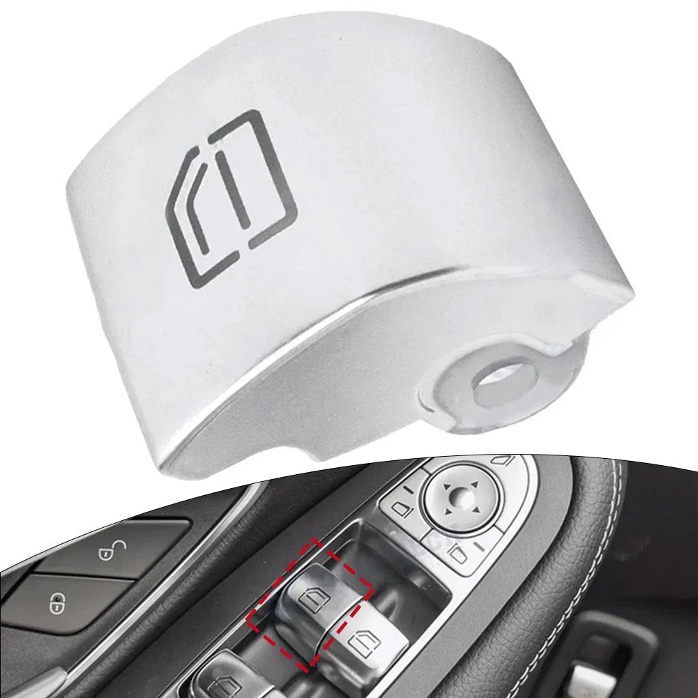 Custom Fitment Silver Window Switch Button Cover for Mercedes C Class