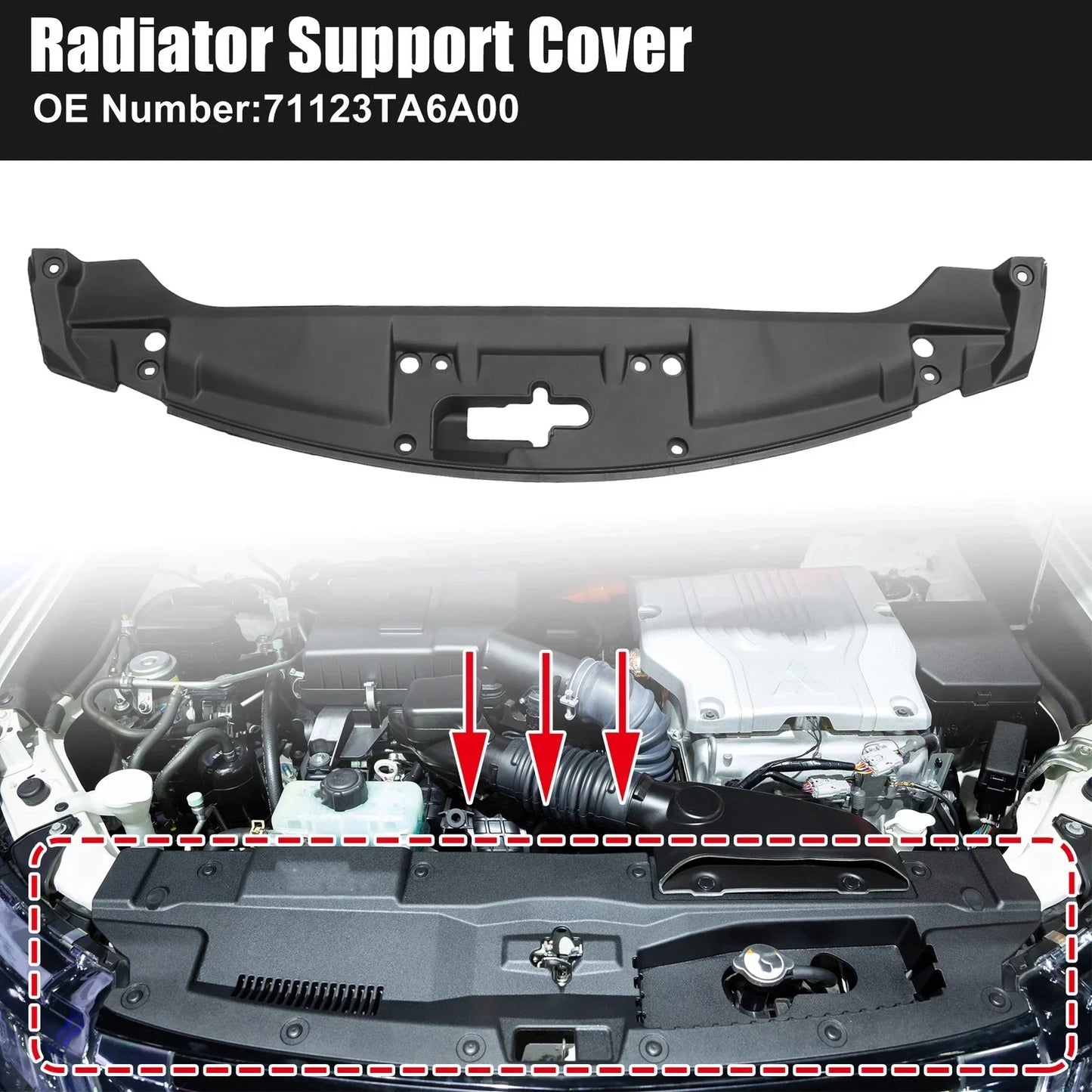 Radiator Support Cover for Honda Accord 2008-2010 (2 x)