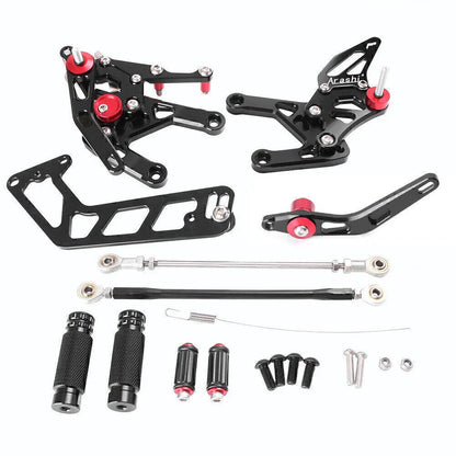 CNC Adjustable Rearset Footpegs for Yamaha MT-10, FZ-10 (2016-2017)