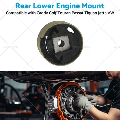 Rear Lower Engine Mount for VW Jetta, Caddy, Golf, Touran, Passat, Tiguan (2006-2023)