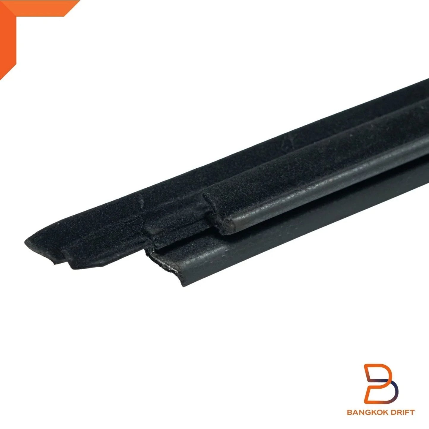 Outer Weatherstrip Front Door Glass Belt Rubber Seal for Nissan Navara D21