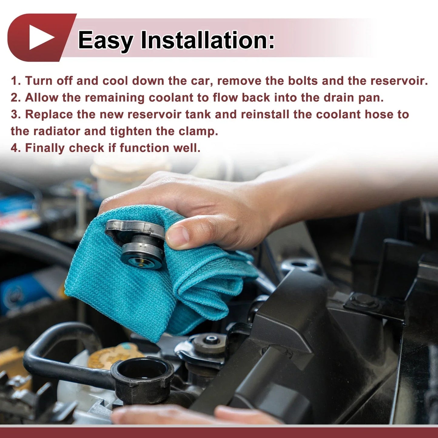 Coolant Expansion Overflow Tank for BMW X3 F97 X4 F98 (2018-2019)