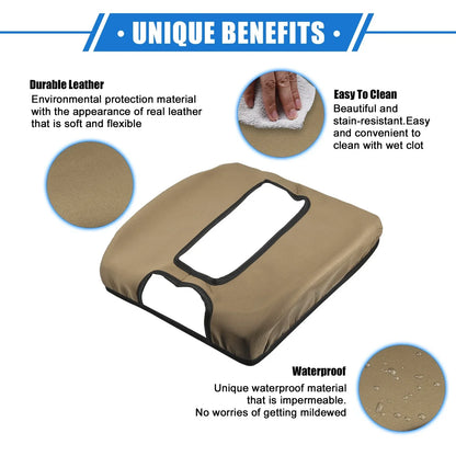 Armrest Protector Cover Pad for GMC Sierra 2014-2017 Deep Brown