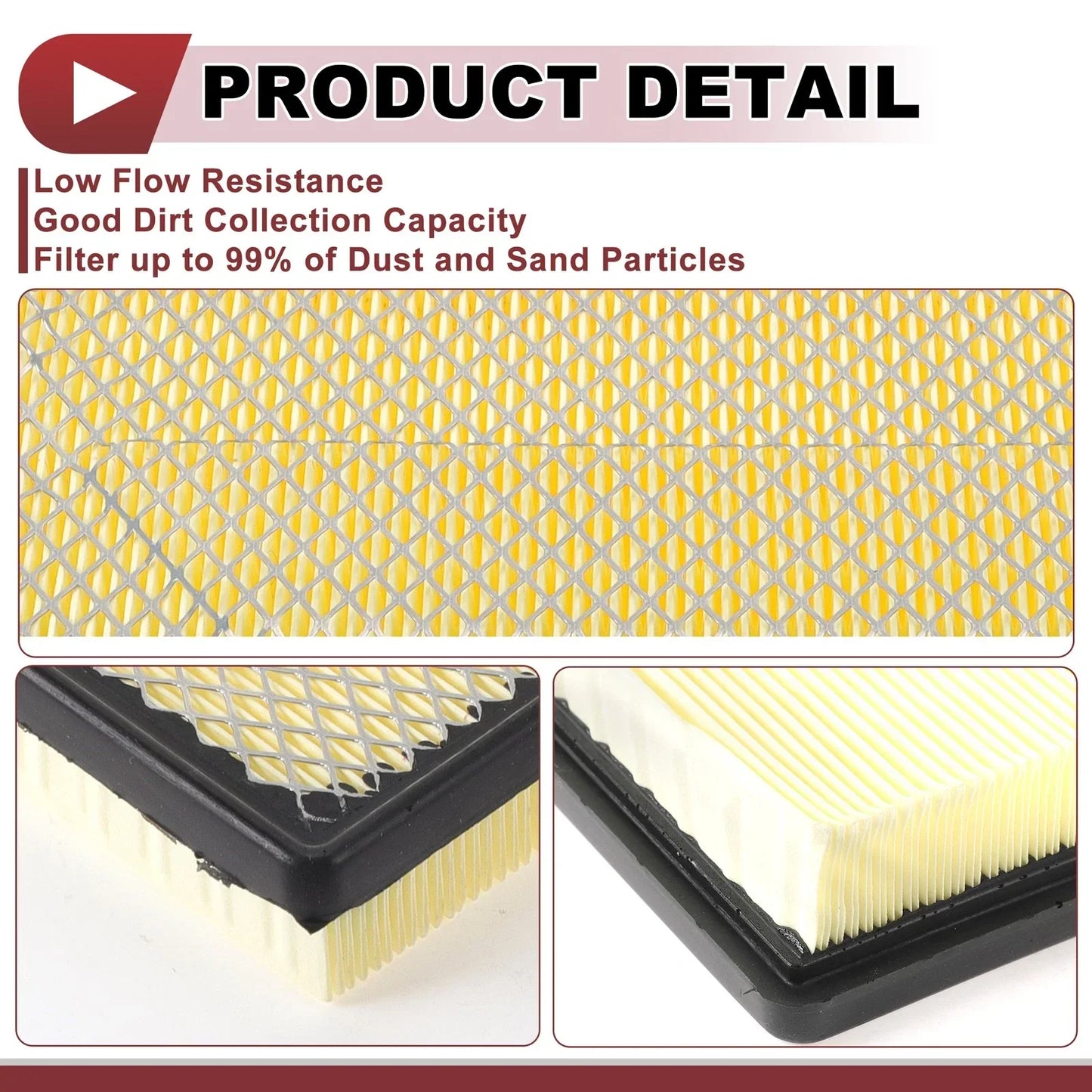 Engine Air Filter for Dodge Challenger 5.7L 6.1L (2008-2010) - 1 x Filter