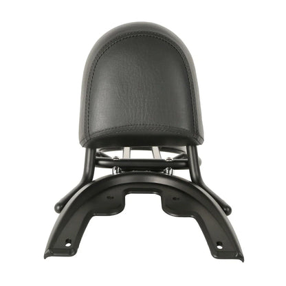 Black Backrest Sissy Bar w/ Rack for Harley V-Rod VRSCA (2002-2006)
