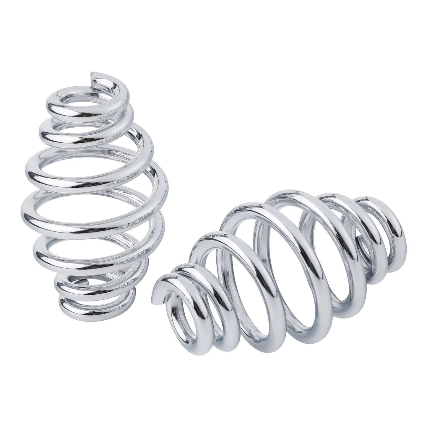Chrome 3" Barrel Coiled Solo Seat Springs for Harley Bobber Softail Chopper
