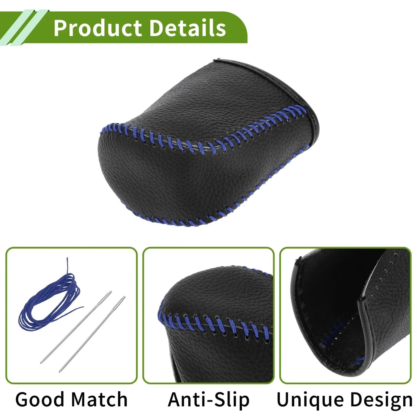 Car Gear Shift Knob Cover for Lexus NX300 2014-2021 - Pebbled Black Blue